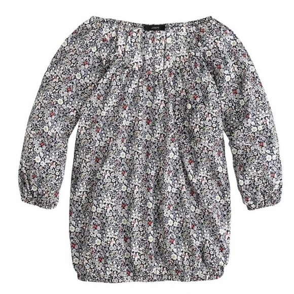 3 × $25 🎁 J. Crew Liberty Floral Peasant Top - Picture 6 of 7